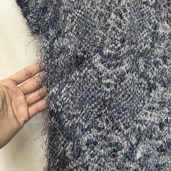 Banana Republic Dress Size 2 XS Women's Snake Gray Fringe Career Sheath Eyelash‎ - Picture 2 of 11